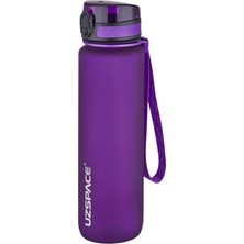 Happy Trend 28 cm 1000 ml 1 Litre Tritan Su Matarası 14 Renk Fiftyfifty Softtouch Mor