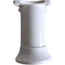 Happy Trend 10CM Beyaz Ayarlanabilir Ayak Masa Dolap ve Mobilya Ayağı(Beyaz 10CM)