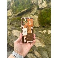 Kılıfexpress Xiaomi Redmi 12 Uyumlu Kameralı Kahverengi Estetik Kolaj Desenli Lansman Silikon Kılıf