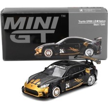 Happy Trend Miniatures Mini Gt MGT01149-R - Toyot. gr Supra Lb-Nation Black & Gold 2025 - Ölçek 1/64 - Model Araba