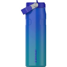 Happy Trend Iceflow™ Aerolight™ Flip Straw 2.0 Pipetli Termos Su Şişesi 0.7 Litre - Pacific Hypergrip | Paslanmaz Çelik