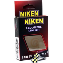 Happy Trend 12V T10 Büyük Dipsiz Ampul 8 Led'li 2'li Set - Beyaz Işık