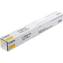 Canon C-EXV51 (0484C002) Sarı Orjinal Toner - IR-C5535I  / IR-C5540I