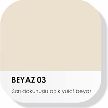 Happy Trend Su Bazlı Silinebilir Iç Cephe Duvar Boyası, 200ML, Özel Mat, Silikon Katkılı - 2023 Summer Palette - (Beyaz 03)
