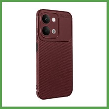 Bezos Vivo Y31D Auto Focus Karbon Kapak - Bordo Mgc