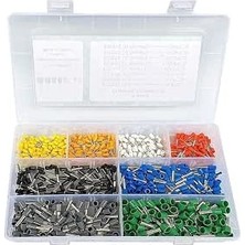 Happy Trend Kablo Pabucu Yüksük Seti 0,5MM²-6,00MM² 8 Çeşit Şeffaf Çantada