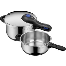 Happy Trend Perfect Plus – Set Fast Pot Ø 22 cm Çapı 4 Litre ve Yarım Litre + Gövde 3 Litre Alev Koruması. Cromargan Indüksiyon Paslanmaz Çelik