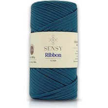 Happy Trend Ribbon Polyester Ip 200 gr Polyester Ribbon Makrome Ipi (Petrol Mavisi)