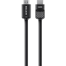 Happy Trend HDMI To HDMI 4K Gold 1.4 Ver. 3D Kablo, 3.6 M, Siyah