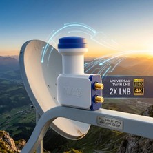 Milas Toptan mt 2li Uydu Lnb Unıversal Twın Full Hd - 3D - 0.1db RLE-200