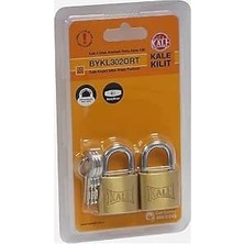 Happy Trend Kilit 2 Ortak Anahtarlı Pirinç Asma Kilit 30MM Blisterli