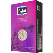 Happy Trend Slim Sigara Filtresi Tar Katran Süzer Ağızlık 5mm 6mm Uyumlu 25 Adet 1 Kutu Mor