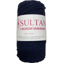 Happy Trend 3 Büklüm Makrome Ipi 250 gr 019 Lacivert