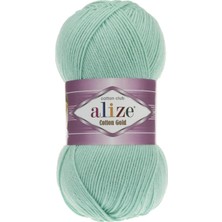 Happy Trend Cotton Gold Pamuk 100GR El Örgü Ipi Yünü 15 Su Yeşili