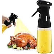 Happy Trend Püskürtücü, Sprey Yağdanlık, Barbekü, Pişirme Püskürtme Şişesi, 210 ml (Siyah)