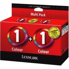 Lexmark 80D2955 (1) Renkli Orjinal Kartuş 2li Paket - X2300 / X2310