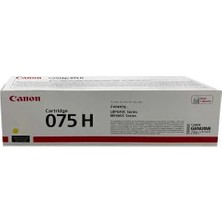 Canon CRG-075H Y (6366C002) Sarı Orjinal Toner Yüksek Kapasiteli - MF662CDW / LBP646CDW