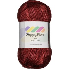 Happy Trend Fiore Parlak Örgü Ipi - 100 G / 230 M - Yün/poliamid/akrilik Karışımı - Parlak Dokulu, Yumuşak ve Dayanıklı (Kırmızı)