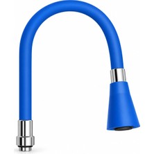Happy Trend Tech Esnek Silikon Musluk Başlığı, Kıvrılabilir ve Oynar Başlıklı, Renkli Musluk Uzatma Aparatı, Mutfak ve Banyo Bataryaları Için Ayarlanabilir Su Yönlendirici 52 cm (Lacivert)