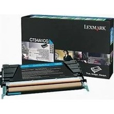 Lexmark C734A1CG Mavi Orjinal Toner - C734 / C736