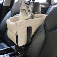Kedi Taşıma ve Seyahat Çantası Araba Içi Kedi ve Köpek Taşıma Çantası Mıaunest™ Bej