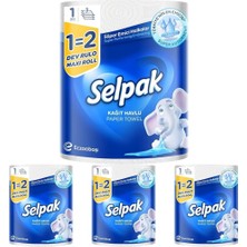 Happy Trend Kağıt Havlu Dev Rulo 1:2 4lü Paket