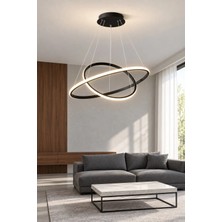Browia Lighting Elvora 2 Halkalı Modern Sarkıt Avize 3 Renk LED