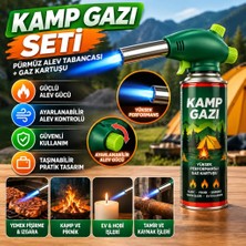Milas Toptan mt Outdoor Kamp, Piknik ve Tamir Işleri Için Kamp Gazı Seti – Taşınabilir Pürmüz Alev Tabancası ve Yüksek Performanslı Gaz Kartuşu