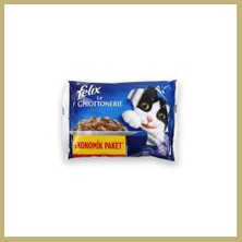 Felix Sığır Etli Kedi Pouch 4X85GR Za