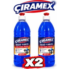 Çıramex Roşe Jel Yakıt 500 ml (2 Adet) Koli