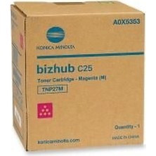Konica Minolta TNP-27M (A0X5353) Kırmızı Orjinal Toner - Bizhub C25