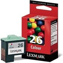 Lexmark 10N0026 (26) Renkli Orjinal Kartuş - X1270