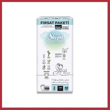 Bezos Bio Natural Bebek Bezi Fırsat Paketi 2 Beden 3-6 kg 48 Adet Strsnl
