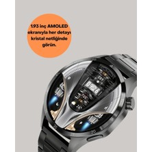 TCX Değiştirilebilir Kordonlu Şık Metal Kasa SW80 Akıllı Saat