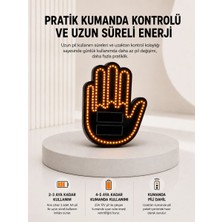 Die Grup Pilli LED Işık Araç Camı Için Uzaktan Kumandalı El Simgesi