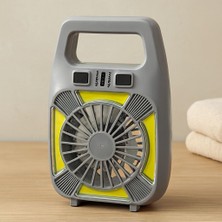 Die Grup USB Şarjlı 2in1 Mini Fan ve Fener 10W – 2 Kademe, Su Geçirmez, Taşınabilir