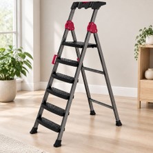 Die Grup Basamaklı Metal Merdiven 5+1 150 kg