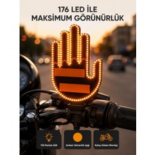 Die Grup El Hareketiyle Kontrol Edilen 176 LED Amber Güvenlik Lambası