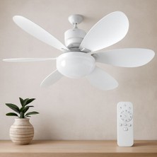 Die Grup 6 Kanatlı Kumandalı 2in1 Tavan Vantilatör Avize 40W
