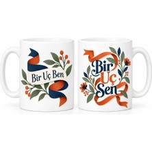 Twin Store Bir Uç Ben ve Bir Uç Sen 2'li Porselen Kupa Seti - Model 540 Bzstwın