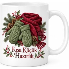 Twin Store Kışa Küçük Hazırlık Tasarımlı Porselen Kupa - Model 567 Bzstwın