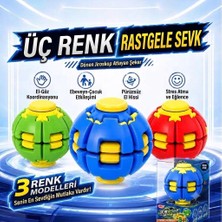 İsmega Dönen Basmalı Fidget Spin Ball Rulmanlı Stres Topu Şekil Değiştiren Mekanik Döner Oyuncak Ithal (Karışık Renk Gönderim)
