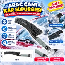 Efnaz Style Araç Camı Kar Süpürgesi Buz Kazıyıcı ve Kar Temizleme Fırçası (Adet Fiyatıdır)