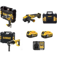 Dewalt DCD796NT+ DCG407NT+ DCH133NT+ 3 Makineli 2 Akülü Set