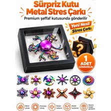 Azurtech Metal Stres Çarkı Fidget Spinner, Premium Metal Gövde, Sessiz ve Pürüzsüz Rulman Sistemi, Uzun Süreli Dönüş