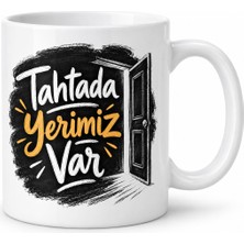 Twin Store Tebeşir Molası Tasarımlı Porselen Kupa - Model 633 Bzstwın