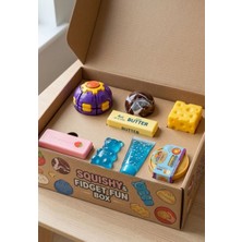 İsmega Squishy Çin Mantısı Butter 8 Parça Set Peynir Fosforlu Işıklı Çin Mantısı Jel Sünger Sukuşi Skuşi Set Ayıcık Needoh Karışık Yeni Set