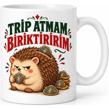 Twin Store Trip Tasarrufu Tasarımlı Porselen Kupa - Model 719 Bzstwın