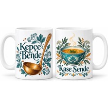 Twin Store Çorba Arkadaşları 2'li Porselen Kupa Seti - Model 640 Bzstwın