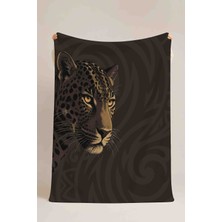 Luvis Store Shadow Leopard Çok Amaçlı Polar Battaniye & Örtü